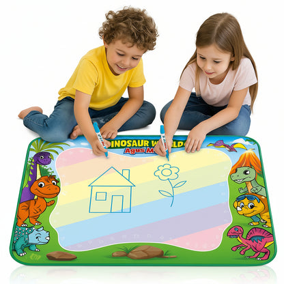 Kupite veliku magičnu vodenu podlogu za crtanje dimenzija 100x80cm sa motivom dinosaurusa. Beskrajna zabava bez nereda i flomastera. Brza dostava!